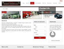 Tablet Screenshot of bhagwaticars.com